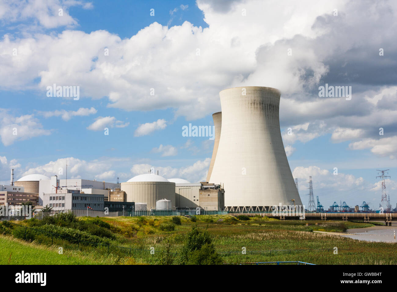 belgium nuclear power plant cooling tower